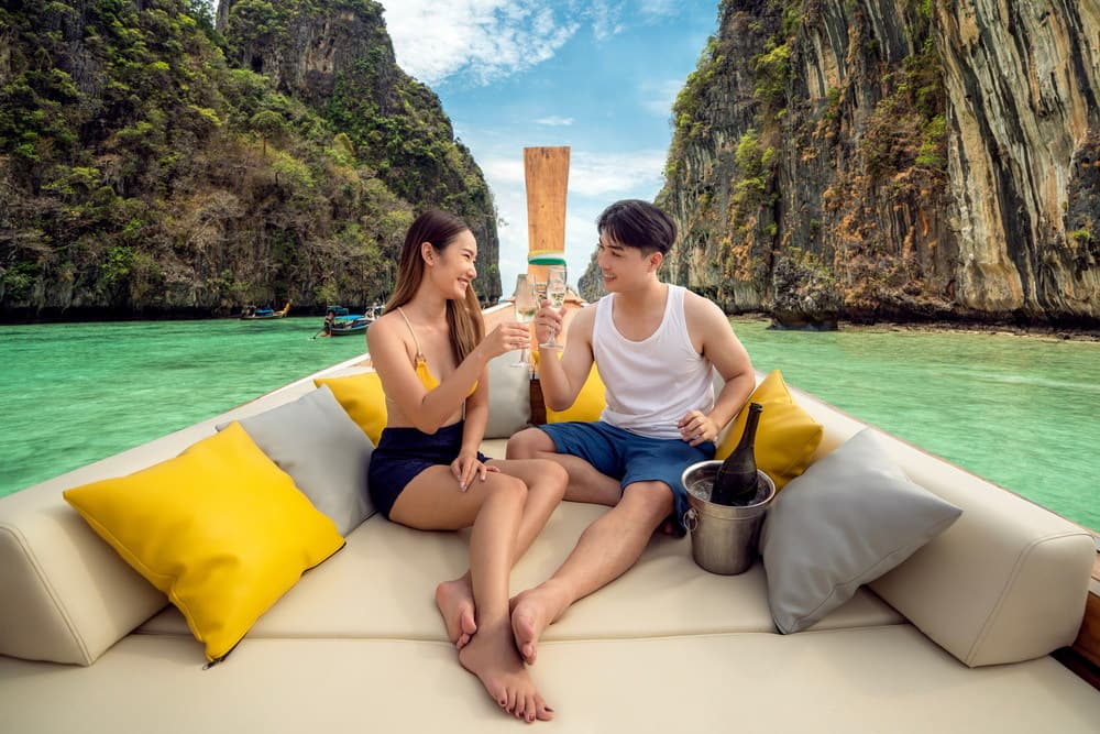 Blue Sea longtail boat tour in Phi Phi Islands, photo 16